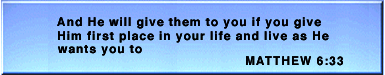 Matthew 6:33