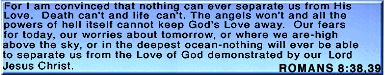 Romans 8:38,39